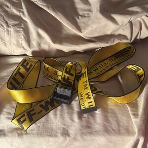 AUTHENTIC Off-White Yellow and Black Belt
